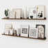RICHFOCUS Picture Ledge Shelf, 48 inch Floating Shelves Set of 2, Wood