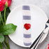 FEPITO 12Pcs Valentine's Day Heart Napkin Rings - Red Heart Napkin Holders for Table Decorations, Party, Wedding,