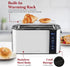 Elite Gourmet ECT5322 Long Slot 4 Slice Toaster, Countdown Timer, Bagel Function, Stainless Steel
