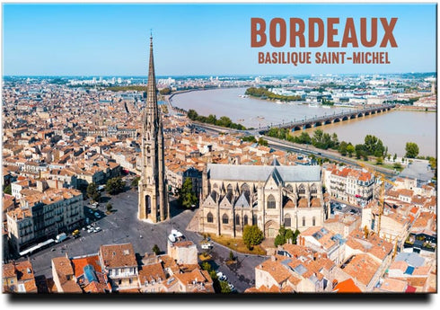 Bordeaux Fridge Magnet France Refrigerator Door Photo Magnet Travel Souvenir Garonne River