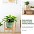 Wood Plant Stand Indoor, Mid Century Modern Bamboo Holder for Indoor, Outdoor, Garden, Yard, Office (9.9 Inch, 1 Pack)