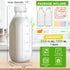 CARBLIN 32 Oz 2 Pack 2 1 Glass Milk Bottles, Scale Mark Drinking Jug with Nut Milk Bags& Airtight Screw Lid & Silicone