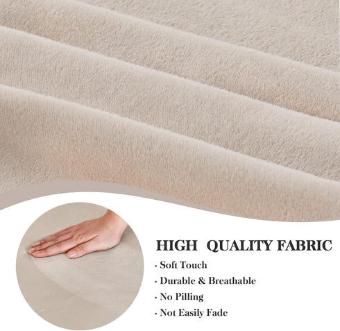 Counter Set 4 NICEEC Beige Bar Stool Covers Rectangle Spandex Stretch Vanity Barstool Seat Covers Water Repellent