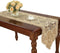 Simhomsen Small Beige Lace Table Runners, Embroidered Rose Flower Dresser Scarves 16 × 48 Inch