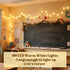PJT 100 33ft 8 LED Hanging String Lights for Classroom Plug in Fairy Lights with Modes, Warm White String Lights