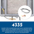 4335 Feed Tube with Sleeve for Aprilaire Humidifiers, Includes #4004 in-Line Strainer, Humidifier Parts & Accessories