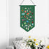 Kunyeah Wall Hanging Brooch Organizer Storage Case - Colorful Canvas Pin Board Stand for Enamel Pins (Green)
