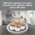 Lazy Susan Turntable 2 Pack, 12 inches Non-Skid Round Spinning Spice Organizer - Rotating Rack for Kitchen, Cabinet, Pantry, Fridge, Bathroom Vanity, Countertop by Gadgetime USA