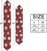WOOR Double-Sided Snowflakes Table Runner - 13 x 70 Inches Buffalo Plaid Background, Christmas Table Cloth for Holiday