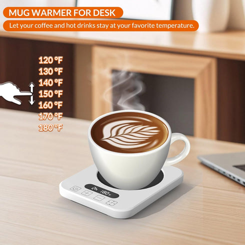 7 Settings,8H 12H Coffee Mug Warmer,Cup Warmer with Temp Auto Shut Off & Timer,Fast Bottle Warmers for All Bottles,The