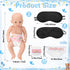 RoundFunny 33 Pcs Baby Shower Diaper Changing Game Supplies Including Dolls Blindfold Diapers Wooden Sign for Changing