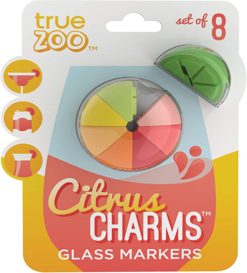 Wine Charms, Silicone Drink Markers for Glasses and Cans, Dishwasher Safe, Multicolor
