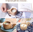Nordic Style Wooden Cup, Handmade Natural Portable Wood Mug for Camping, Drinking Coffee, Tea, and Milk