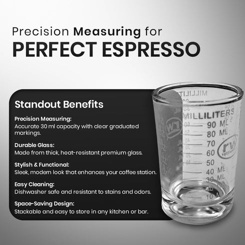 3 Oz 1 Rattleware Measuring Shot Glass - Premium and, Perfect for Bar Cart and Gatherings, Clear, Piece