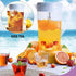 3 Litre Plastic Pitcher with Lid, BPA-FREE Eco-Friendly Juice Container for Hot/Cold Beverages, 102 oz Transparent