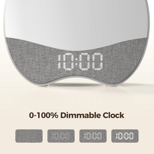 Dimmable 21 Ok to Wake Alarm Clock for Kids, Sleep Trainer with Night Light, White Noise Sound Machine, Digital