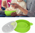 Silicone Popcorn Bowl, Microwave Silicone Hot Air Popcorn Popper Bowl with Handle Lid, Silicone Popcorn Maker Bowl for Home Microwave Popcorn Makers