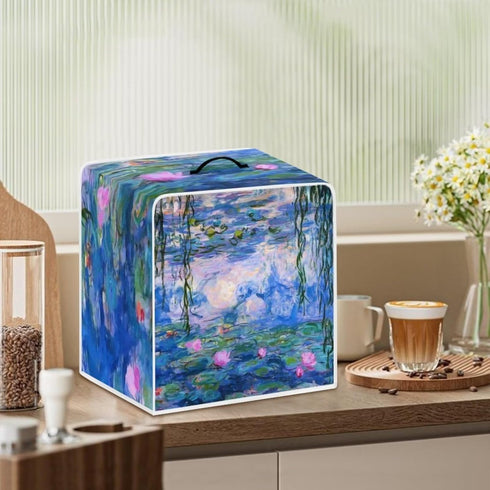 Claude Monet Poster Coffee Maker Cover, Anti Fingerprint Dust Protection for Kitchen Appliances, Stain Resistant