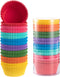 Gifbera Bright Rainbow Jumbo Cupcake Liners, 400-Count Large Colorful Paper Baking Cups