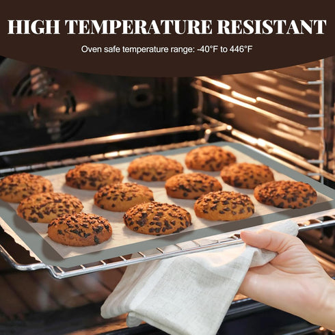 Silicone Baking Mat, 3 Pack Reusable Non-Stick Food Safe Mats for Baking Cookies, Macaroons
