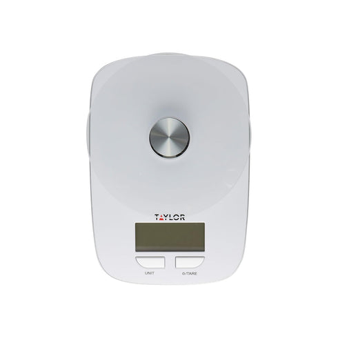 Taylor Glass Platform Digital Kitchen Scale (White)