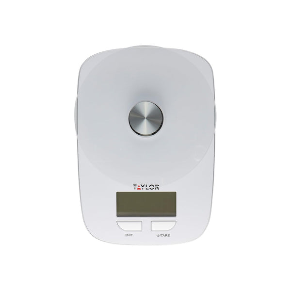 Taylor Glass Platform Digital Kitchen Scale (White)