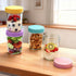 4-pack 16oz Overnight Oats Containers with Lids, Overnight Oats Jars with Spoons and Small Containers, Glass Mason Jar