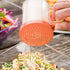 Restaurantware RW Base 10 Ounce Clear Plastic Dredge Spice Shaker with Rose Perforated Lid