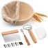 Sourdough Bread Proofing Basket Banneton Bowl with Liner, Handmade Quality Round Indonesian Rattan Baking Supplies
