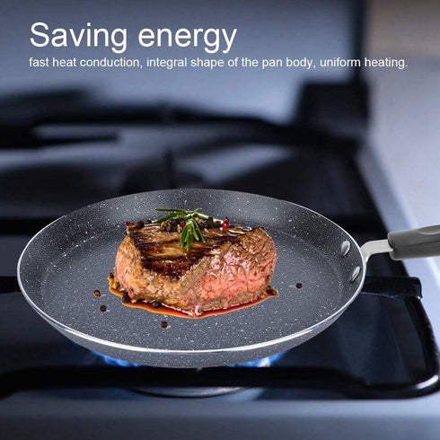 Non Stick Frying Pan Egg Pan Omelet Pans Nonstick Electric Ceramic Induction Skillet Stone Cookware Chef's Pan Cooker Cooking Tool Cookware for Kitchen(8 inch) by Joyzan