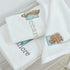 LIlianna 3 Set 100% 1 1 1 Starfish and Seashell Piece Towel Cotton | Bath Towel, Hand Towel, Washcloth | Supersoft