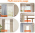 Curtain Rod Set for Windows 28 to 60 Inch, 5/8” White Heavy Duty Decorative Rod with Brackets for Kitchen and Bathroom