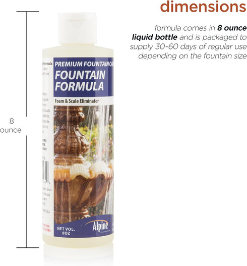 Alpine Corporation 8 oz. Floor Fountain Cleaner for Indoor and Outdoor Fountains