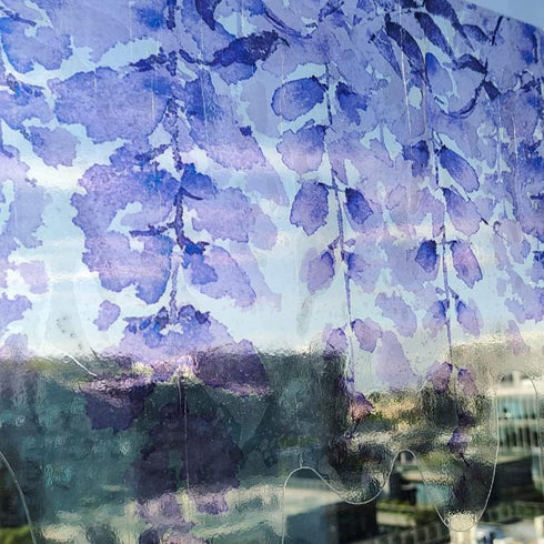 Transparent Leaf Window Sticker, Removable Static Cling Double-Sided Decal for Glass Windows Decor
