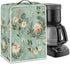 Coffee Maker Cover - Kitchen Appliances Protector for Most Standard Coffee Makers, Dust Cover with Daisy Leaf Design