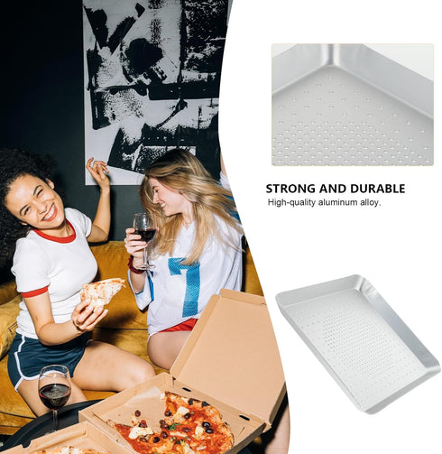 Luxshiny Mini Pizza Pan, 9 Inch Pizza Bakeware with Holes for Home Baking