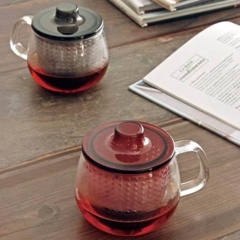 KINTO 22914 UNITEA Unimag Heat Resistant Glass, 11.8 fl oz (350 ml), Wine Red