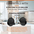 Trash Can Mobile Attachable Wheels, Replacement for 8 to 23 Gallon iTouchless Trash Cans, 4 Pcs