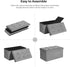 30 Inches 21 660 lb, ULSF001G02 SONGMICS MAZIE Collection - Ottoman Storage Bench, Gal. Folding Chest with Breathable