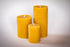 BeeTheLight Beeswax Pillar Candle - 100% Pure Bees Wax, Choose Size and Color, 24 Hour Burn Time, Unscented