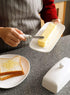 Cangfort Countertop, Counter Butter Dishwith Lid for Ceramics Butter Keeper Holder With Airtight Cover,Butter Container