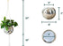 8" (8" Hanging Disco Ball Planter - with Acrylic Stand and Macrame Plant Hanger - Home Dcor, Room Dcor, Patio or Boho