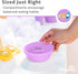 12 oz. Set 6 Re-Play Toddler Bowls of - Kids Deep-Walled, Durable & Reusable Snack and Meal Bowls, Dishwasher