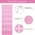 Hanging Shoe Organizer - Over The Door Shoe Storage Rack with 24 Breathable Mesh Pockets for Men, Women, Kids (Pink)