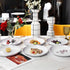 6pcs 10inch Set Webbylee Melamine Pasta Plates - Dinnerware Dishes for Indoor and Outdoor Use, Break-resistant, White