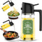 Oil Dispenser for Kitchen, 2 in 1 Oil Sprayer and Dispenser Spray Bottle, 16oz/470ml for Cooking, Barbecue, Salad