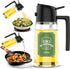 Oil Dispenser for Kitchen, 2 in 1 Oil Sprayer and Dispenser Spray Bottle, 16oz/470ml for Cooking, Barbecue, Salad