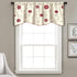 Lush Decor Royal Embrace Valance, Floral Window Kitchen Curtain (Single), 18” x 42”, Blue
