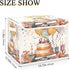 xigua Happy Birthday Pattern Storage Bins with Lids, Foldable Organizer Containers for Home, Bedroom, Office, Nursery