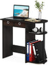 Furinno Go Green Home Laptop Desk/Table, 2 Drawer Bins, Espresso/Black/Brown